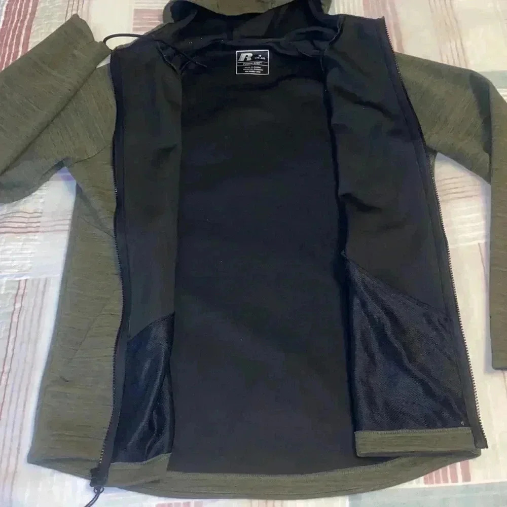 FUSION KNIT  STYLISH HOODIE BY RUSSELL NEW CONDITION - Picture 8 of 8